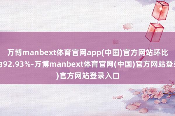 万博manbext体育官网app(中国)官方网站环比增幅为9