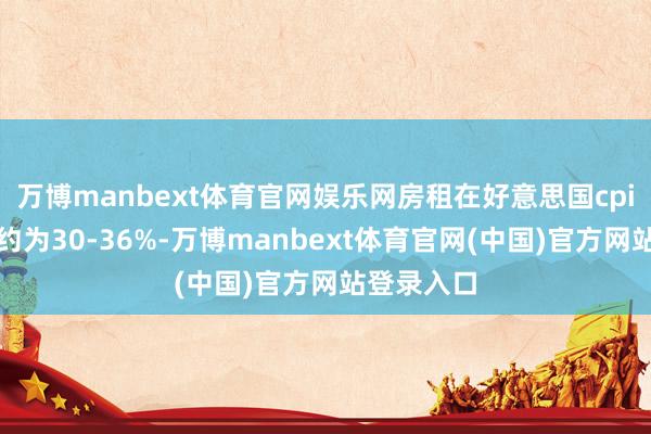 万博manbext体育官网娱乐网房租在好意思国cpi中的占比