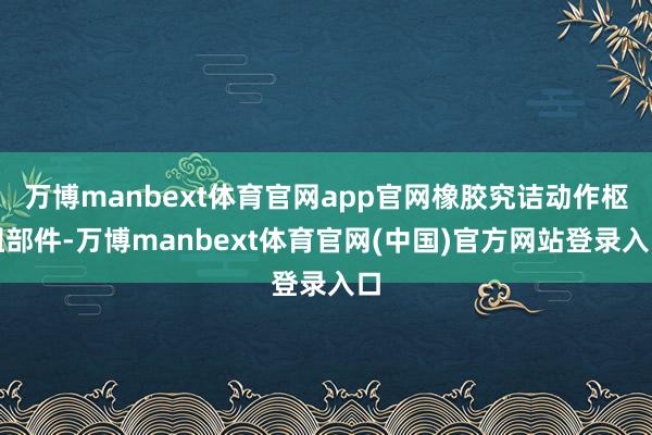 万博manbext体育官网app官网橡胶究诘动作枢纽部件-万